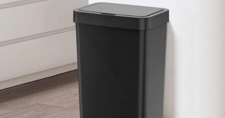 MAINSTAYS TOUCHLESS TRASH CAN