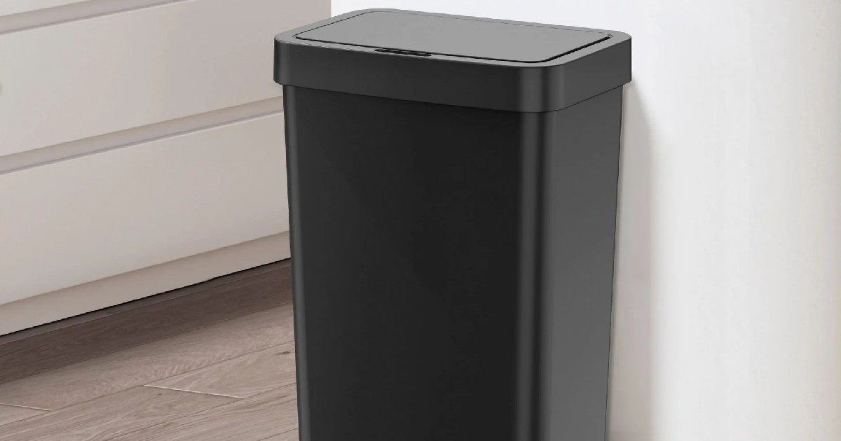 MAINSTAYS TOUCHLESS TRASH CAN