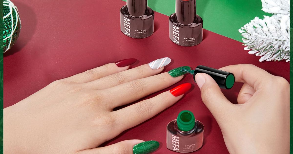 person painting their nails