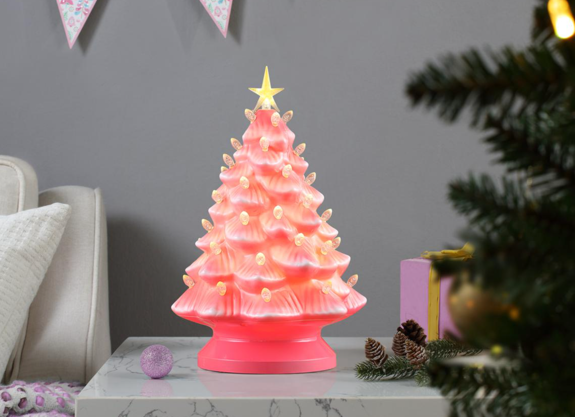 Mr Christmas Pink Tree pink Christmas tree