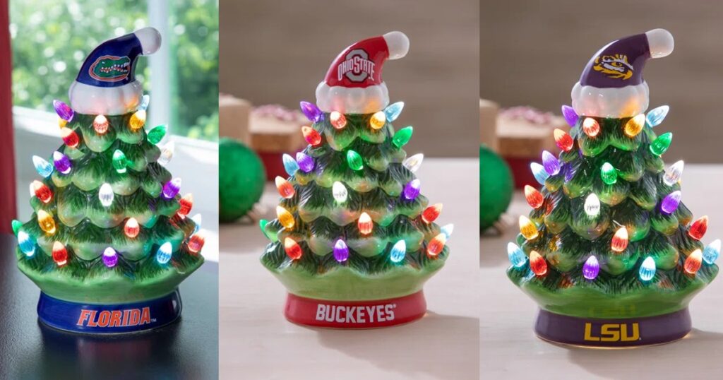 NCAA CERAMIC CHRISTMAS TREE NCAA CERAMIC CHRISTMAS TREE