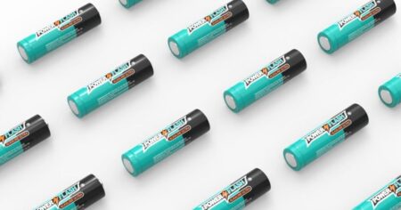 rows of Power Flash Batteries