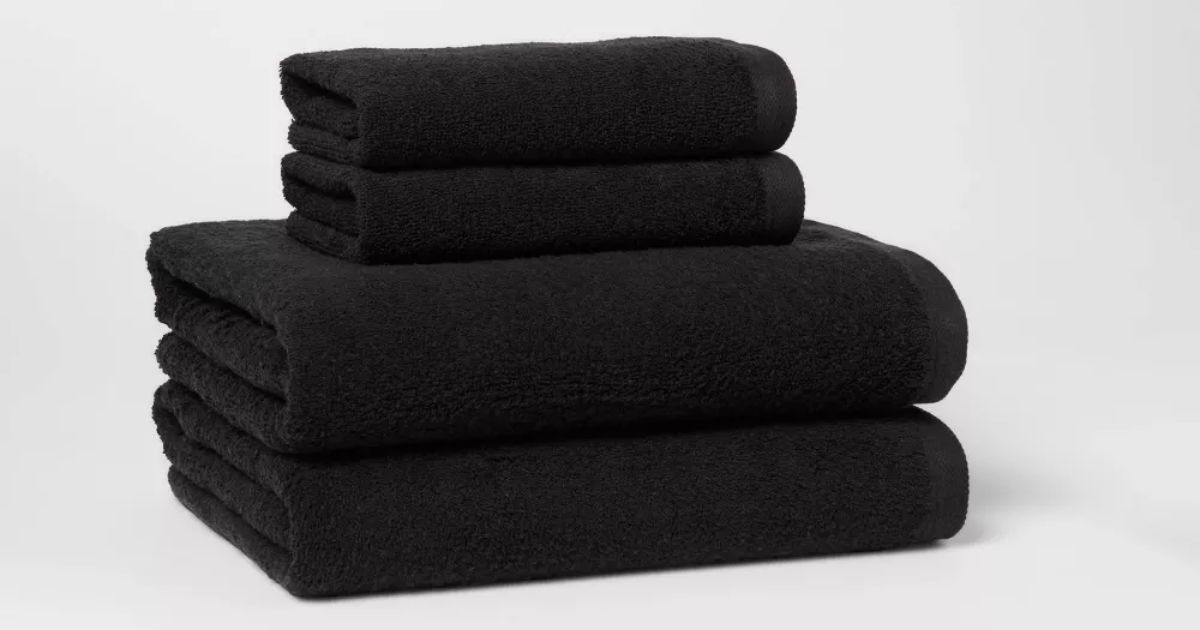 stack of folded towels
