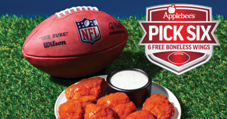 Score Free Wings Every Monday with Applebee’s Pick 6!