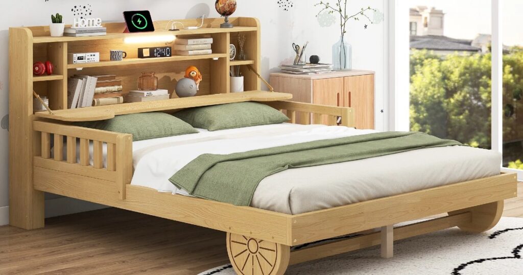 WOOD BED FRAME