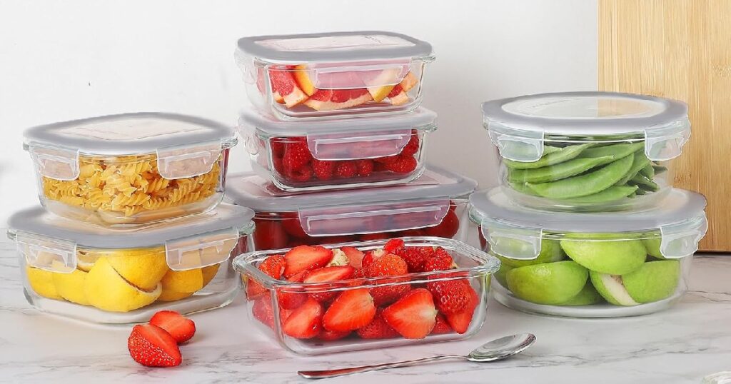 glass food storage set