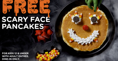 scary face pancake