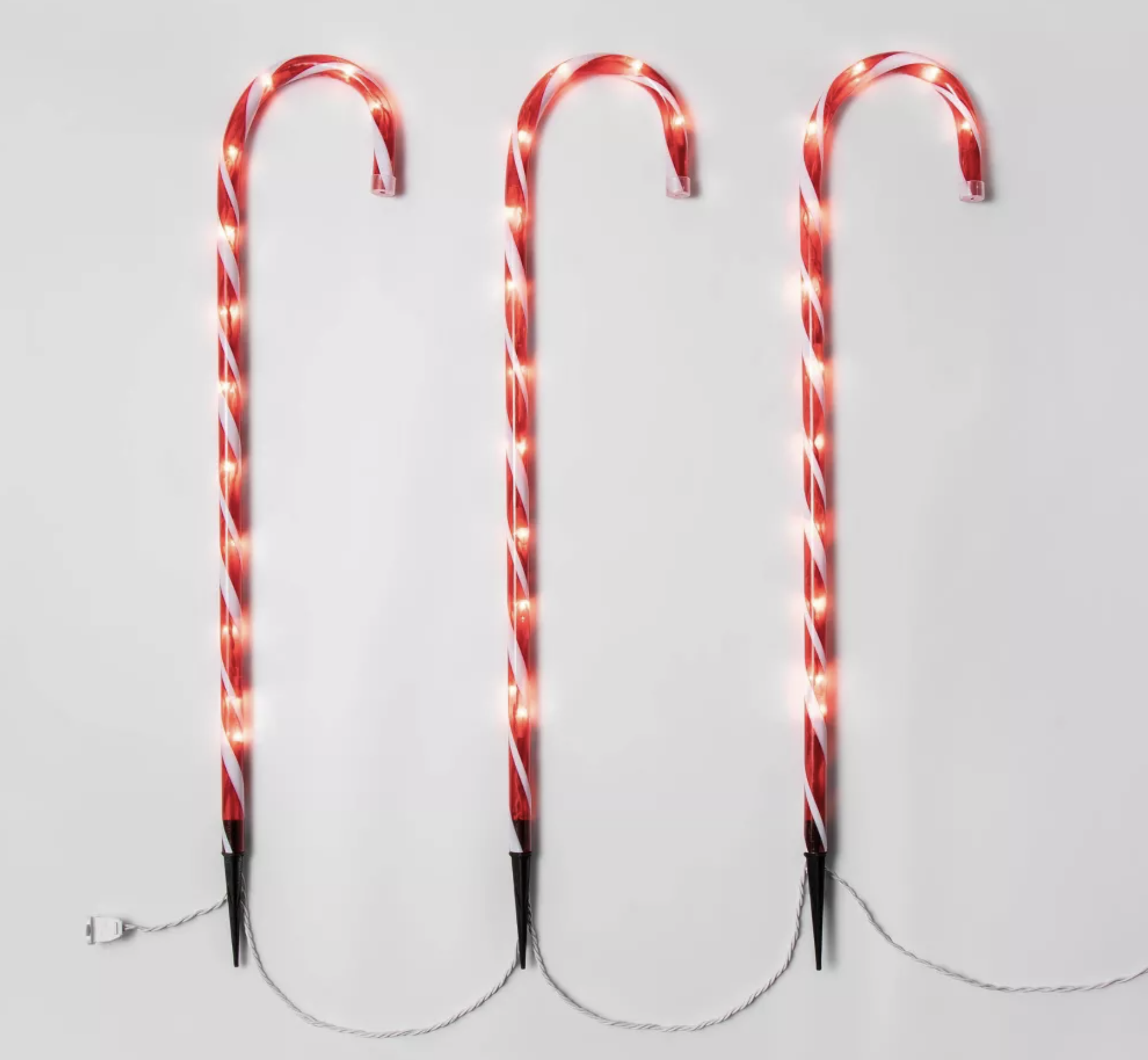 Candy Cane Christmas Path Lights