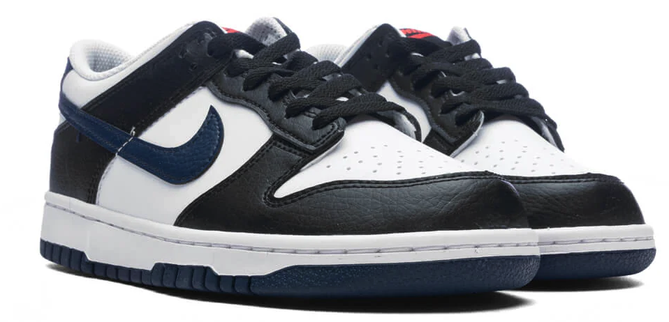 Dunk Low GS Black:Midnight Navy:White:University Red