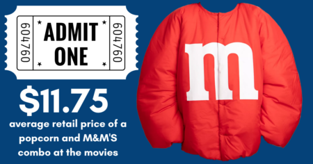 M M s Snack Jacket Annual Movie Pass For $11 75