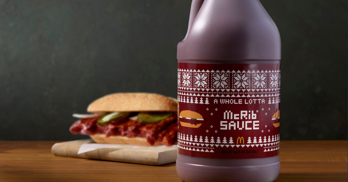 McDonald s McRib Returns Dec 3 – Sauce Jugs Drop Nov 25! McDonald s McRib Returns Dec 3 – Sauce Jugs Drop Nov 25!