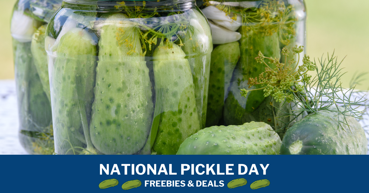 National Pickle Day Freebies Deals National Pickle Day Freebies Deals