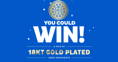OREO Gold Plated Ornament Sweepstakes