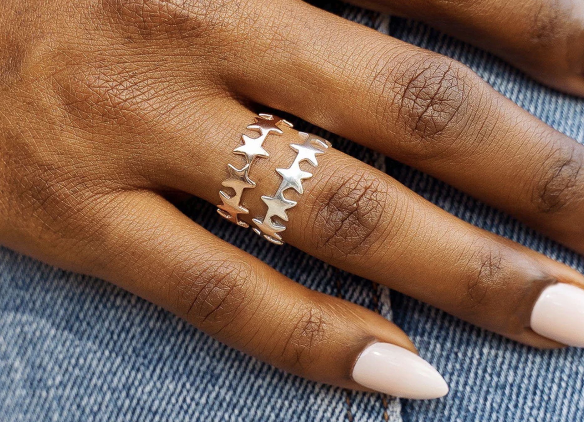 Rose Gold Seeing Stars Band Ring Rose Gold Seeing Stars Band Ring