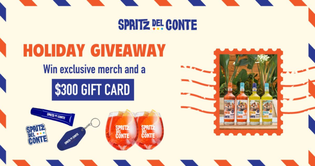 The Spritz Del Conte “Holiday Spritz” Sweepstakes
