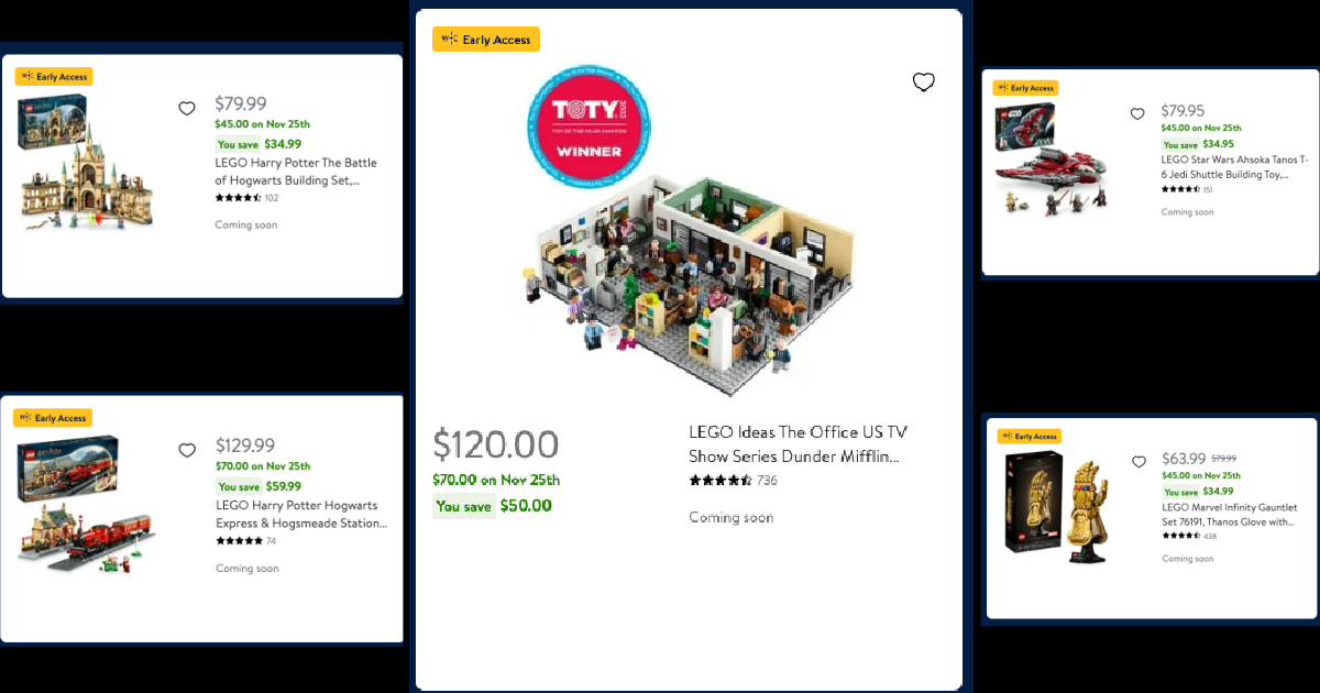 Walmart LEGO Deals