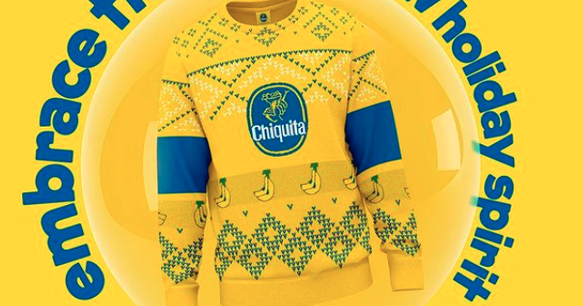 chiquita banana ugly sweater chiquita banana ugly sweater
