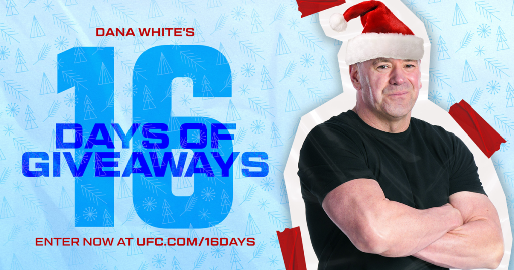 dana white 16 days of giveaway
