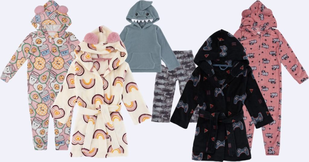 kids robes and pajamas