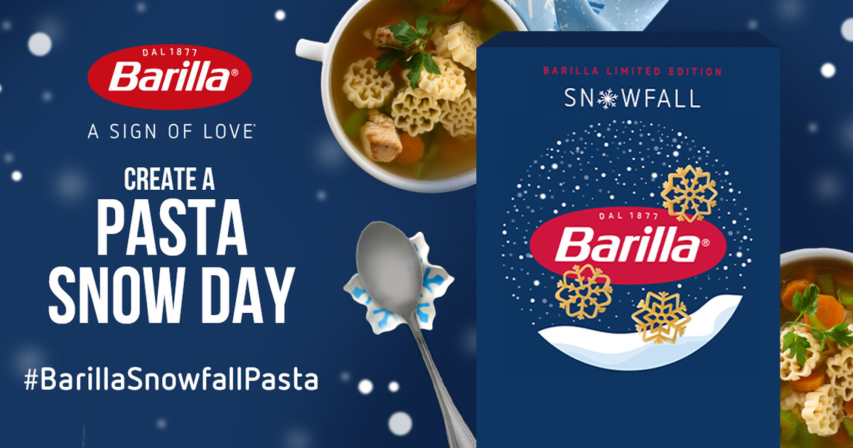 pasta snow day pasta snow day