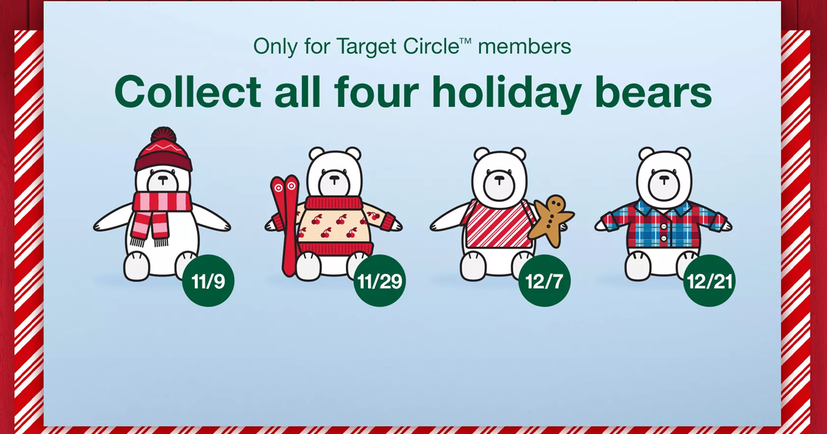 target holiday bears target holiday bears