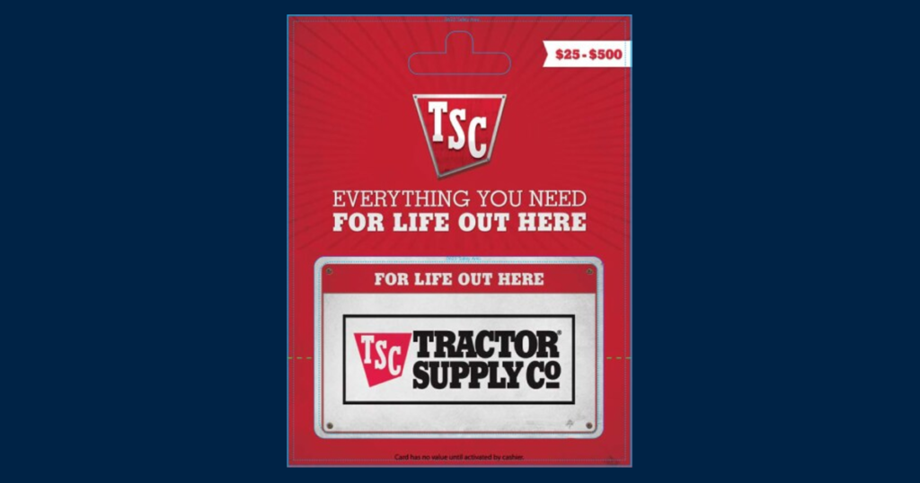 tractor supply gift card