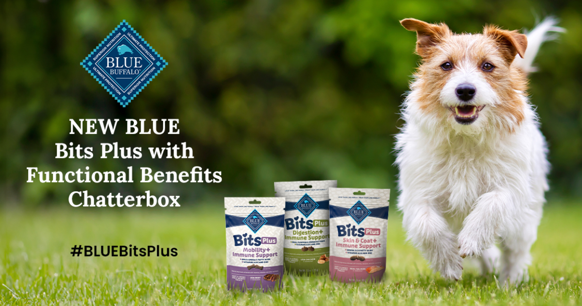Apply to be a Blue Buffalo NEW BLUE Bits Plus with Functional Benefits Chatterbox with Ripple Street