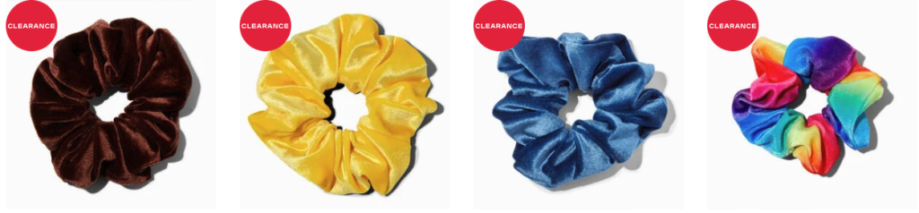 Claires Scrunchies