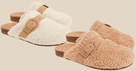 FLUFFY BUCKLE CLOGS!
