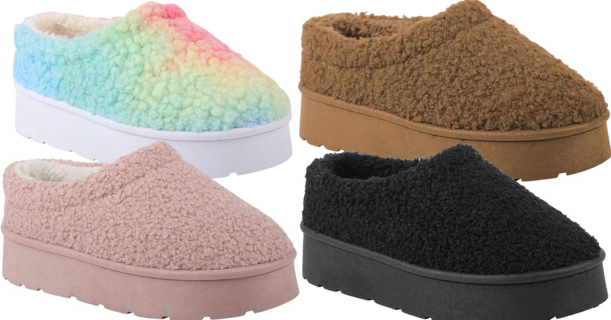 Girls Platform Slippers