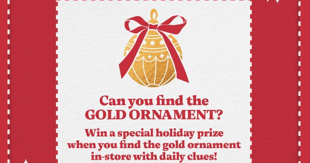 box lunch gold oranament