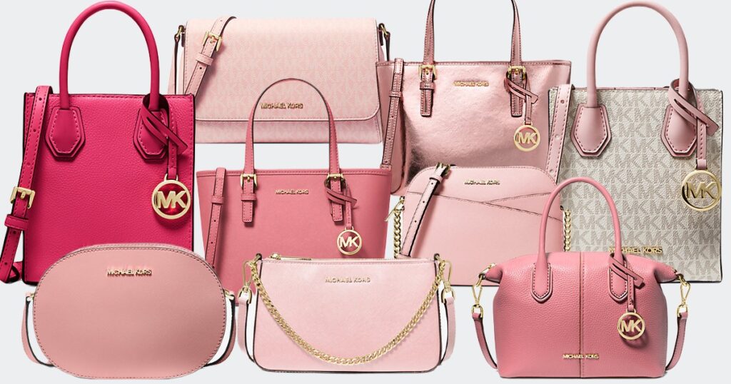 michael kors pink bags