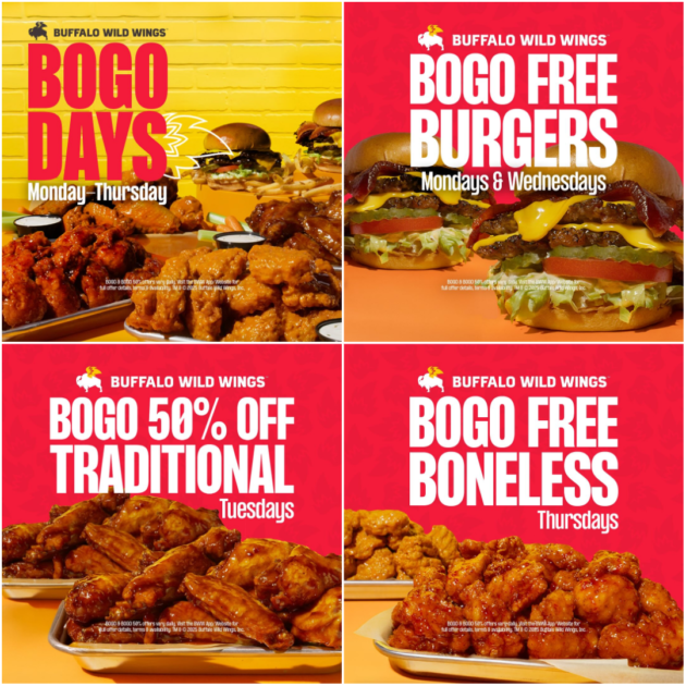 Buffalo Wild Wings BOGO deals 1 Buffalo Wild Wings BOGO deals 1
