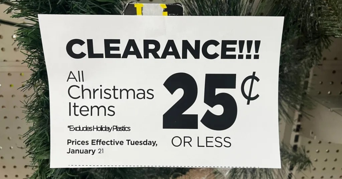 DG Christmas Clearance 25 Cents DG Christmas Clearance 25 Cents