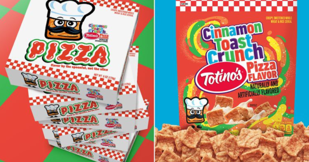 Free Pizza Flavored Cinnamon Toast Crunch Cereal