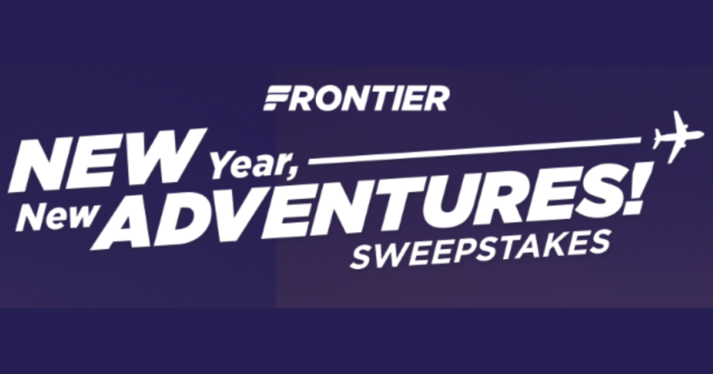 Frontier Airlines New Year New Adventures Sweepstakes