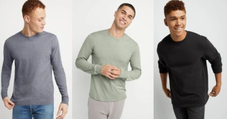 men wearing Hanes shirts