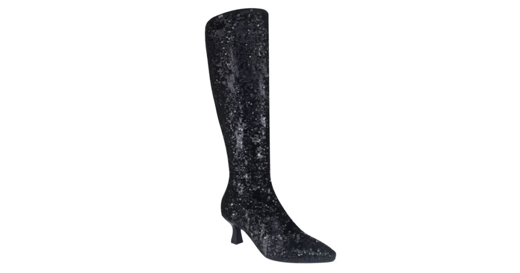sequin boots
