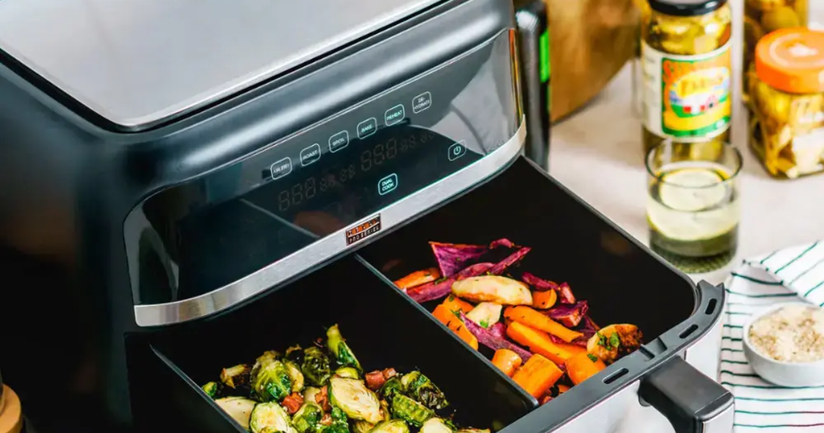 Bella PRO 9 qt TriZone Touchscreen Air Fryer with Dual Flex Basket Bella PRO 9 qt TriZone Touchscreen Air Fryer with Dual Flex Basket