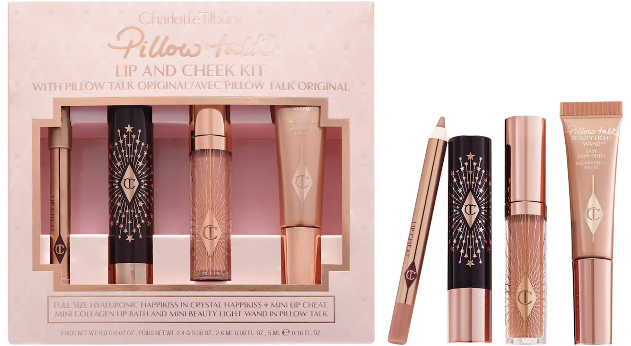 Charlotte Tilbury Pillow Talk Iconic Lip and Cheek Secrets Set
