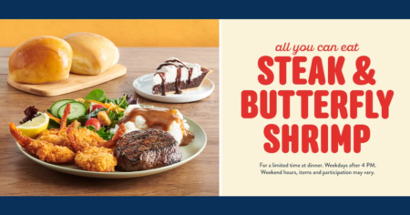 Golden Corral Brings Back All You Can Eat Butterfly Shrimp Steak!