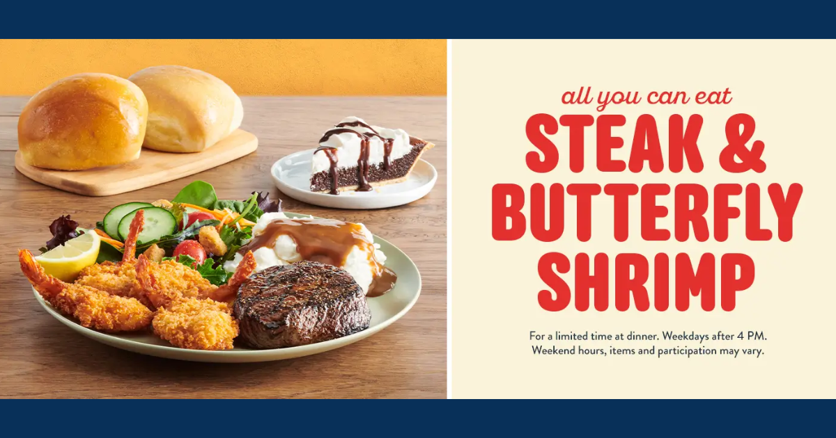 Golden Corral Brings Back All You Can Eat Butterfly Shrimp Steak!
