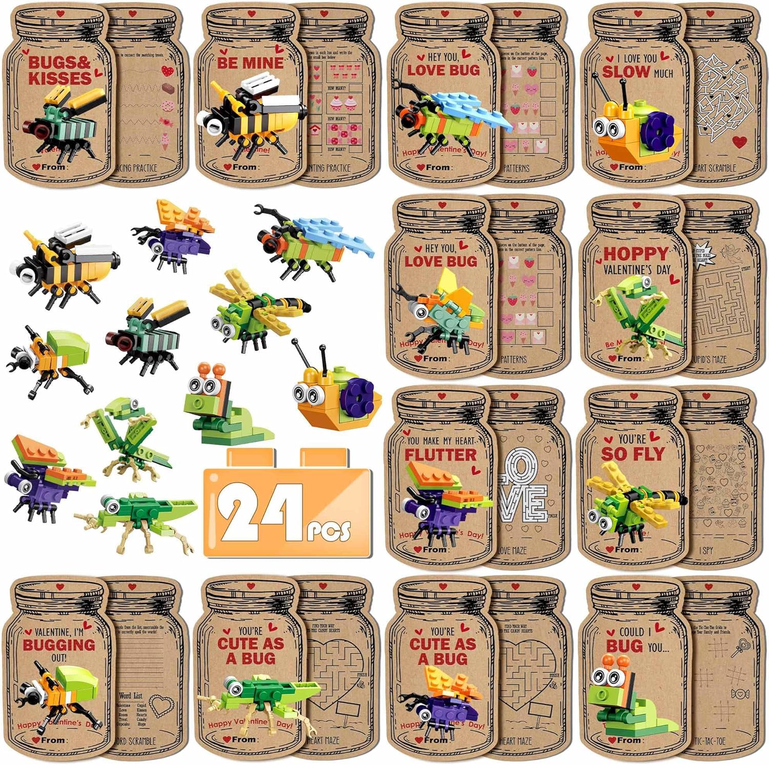 Insect V day cards Insect V day cards