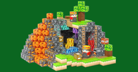 Minecraft Gem cave set