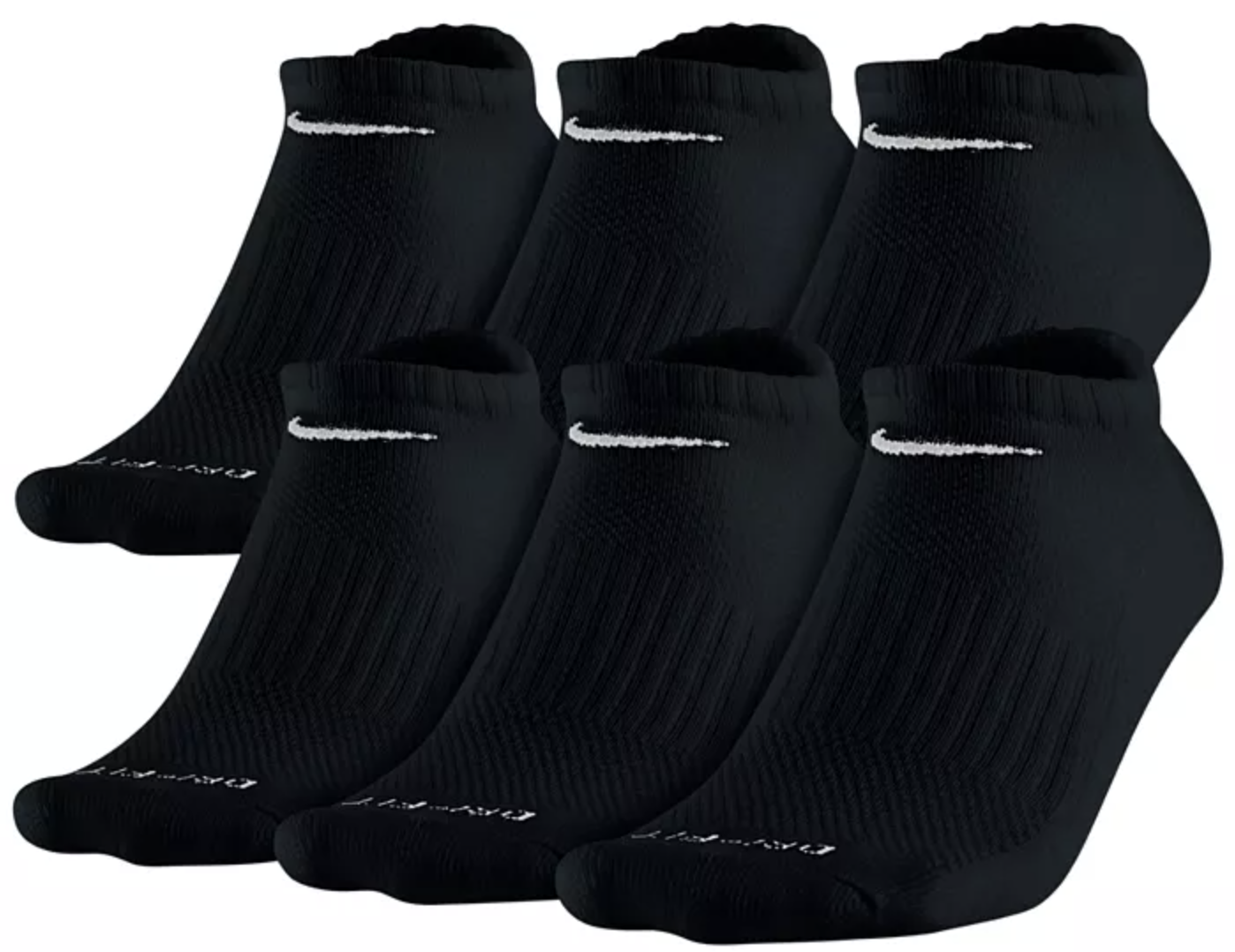 Nike Unisex Everyday Plus Cushioned Training No Show Socks 6 Pairs Nike Unisex Everyday Plus Cushioned Training No Show Socks 6 Pairs