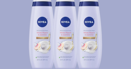 Nivea Refreshing white peach and jasmine body wash 3 pack