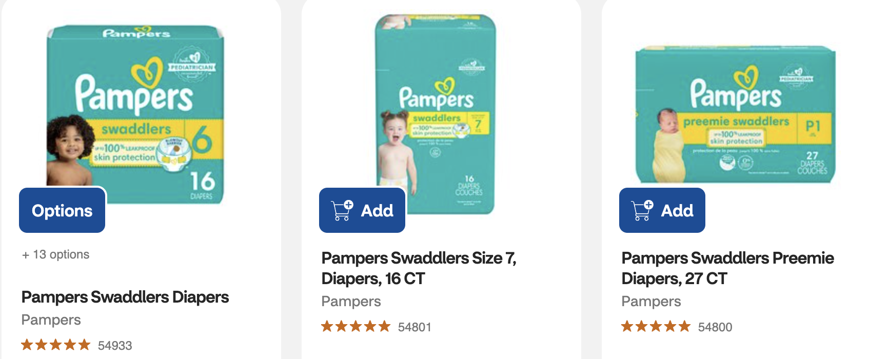 Pampers diapers Pampers diapers