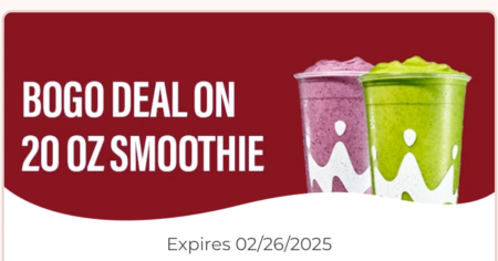 bogo 20 oz smoothies
