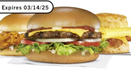 hardees sandwich offer