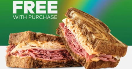 Corned Beef Reuben with Purchase at Arby s